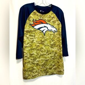 NFL Broncos 3/4 Sleeve Top Youth Size Medium